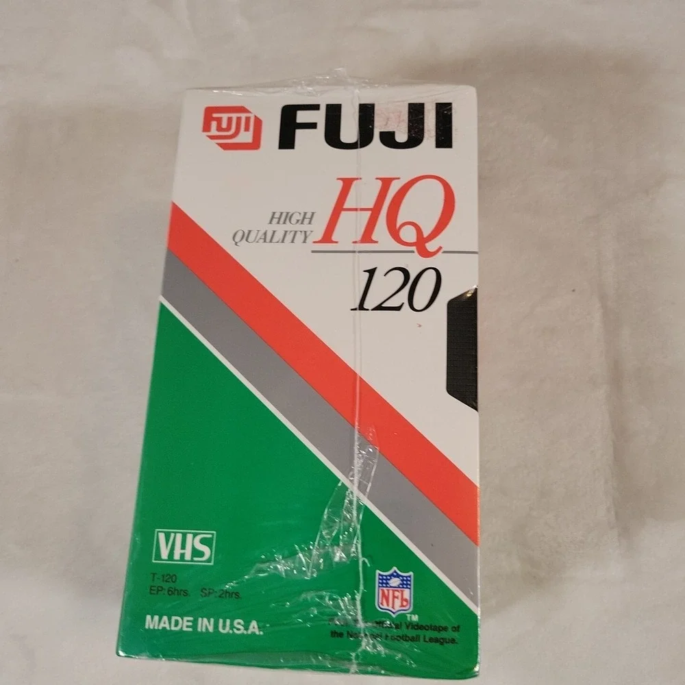 FUJI 4 Pack Blank VHS Video Tapes 6Hours HQ 120 NEW & Sealed‎ FUJIFILM T-120